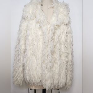 70s Ivory Shag Coat